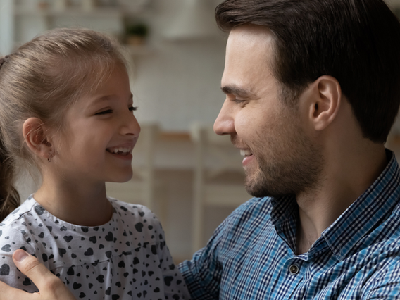 Male foster parent with female foster child