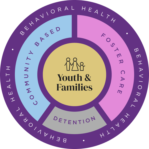 A circular graphic titled 